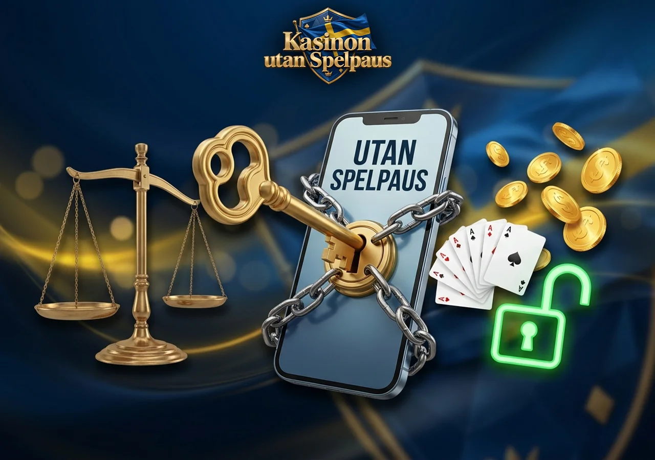 Skillnader i regler hos Casino utan Spelpaus och svensk licens 2026.